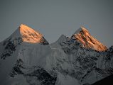 36 Gasherbrum II, Gasherbrum III North Faces At Sunset From Gasherbrum North Base Camp In China 